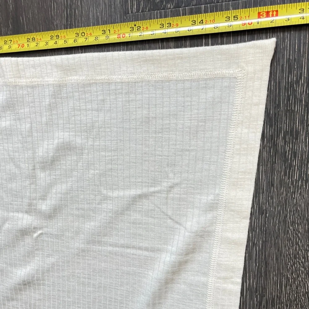 Chasing Windmills 100% Merino Wool Ribbed Baby Blanket Swaddle Yellow NWOT Soft